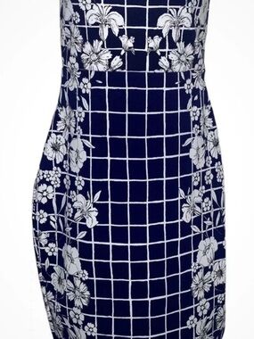 express blue and white dress Women's Gold Spring Dresses
